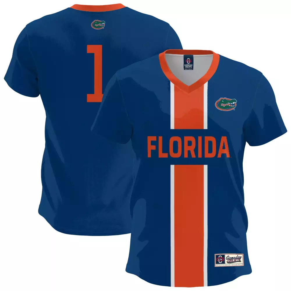 Gators 1 Florida Jersey Blue Gameday Greats Collegiate Orange All Stitched Vapor