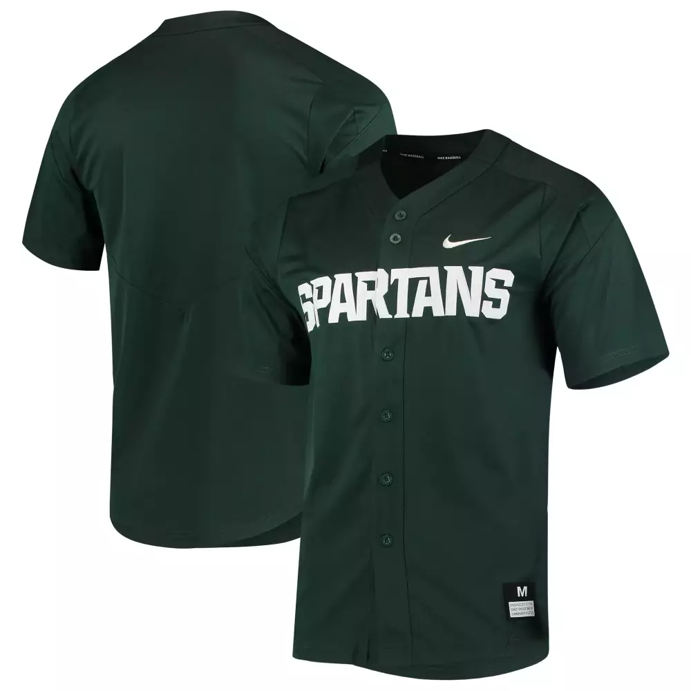 Spartans Michigan State Jersey Green Men White All Stitched Vapor