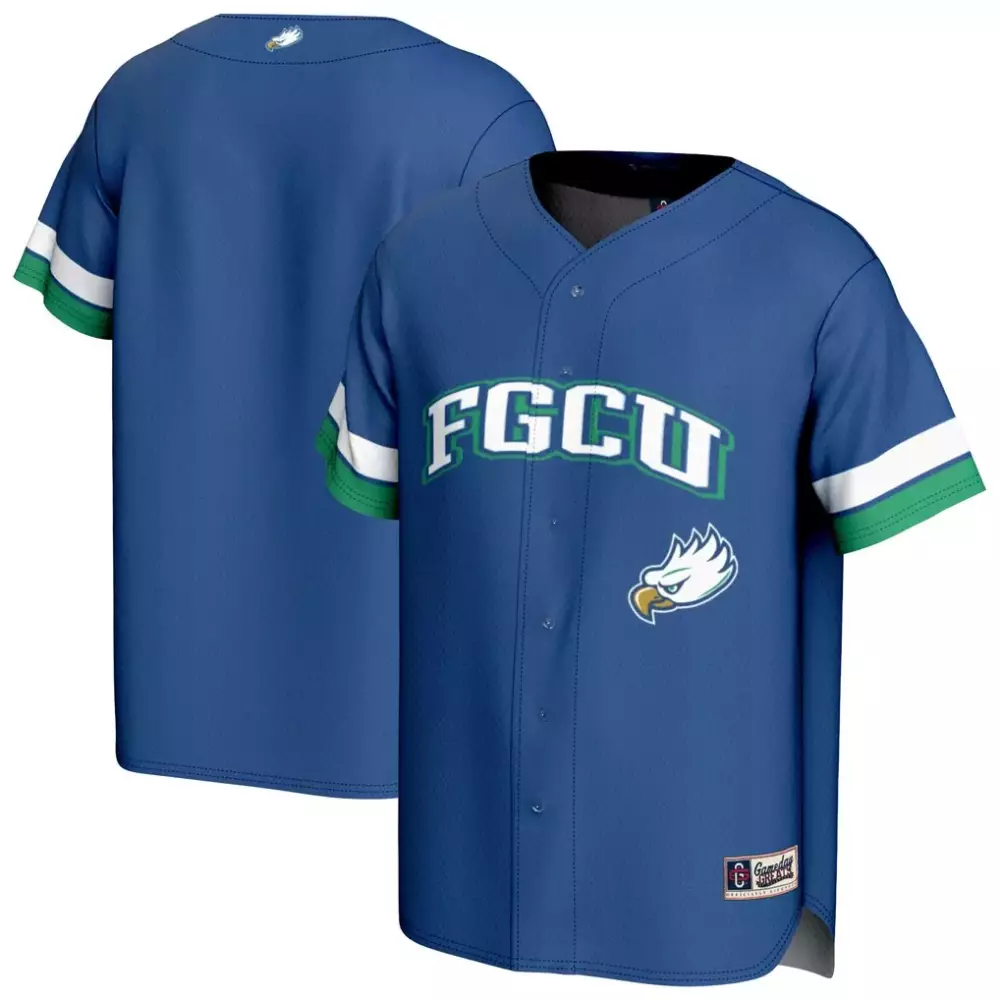 Fgcu Eagles Jersey Blue Games Gear Authentic White Green Gameday