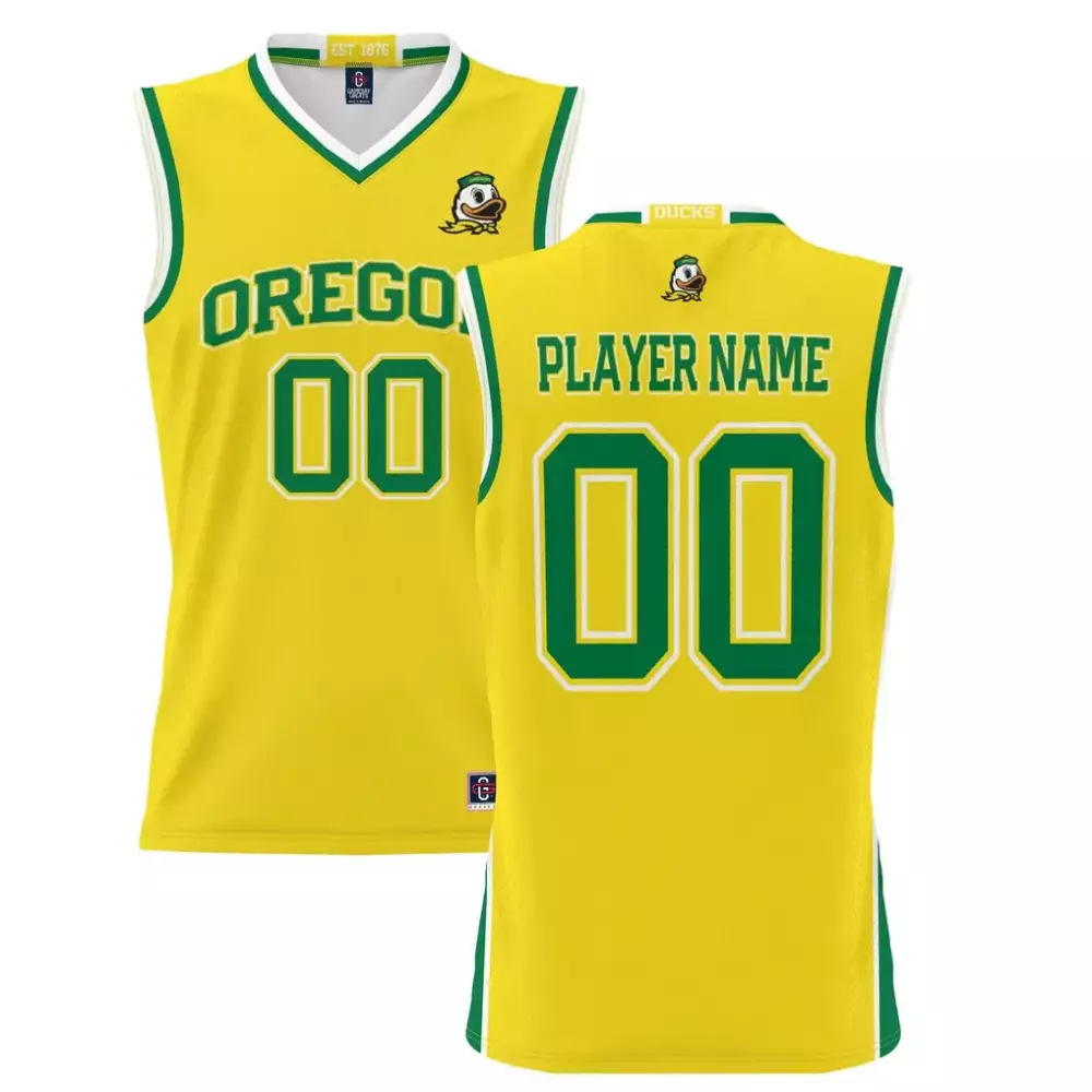 Oregon Ducks Jersey Yellow Men Green White Gameday Unisex