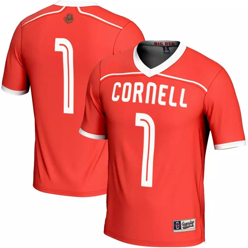 Cornell 1 Big Red Jersey University Athletics White Gameday