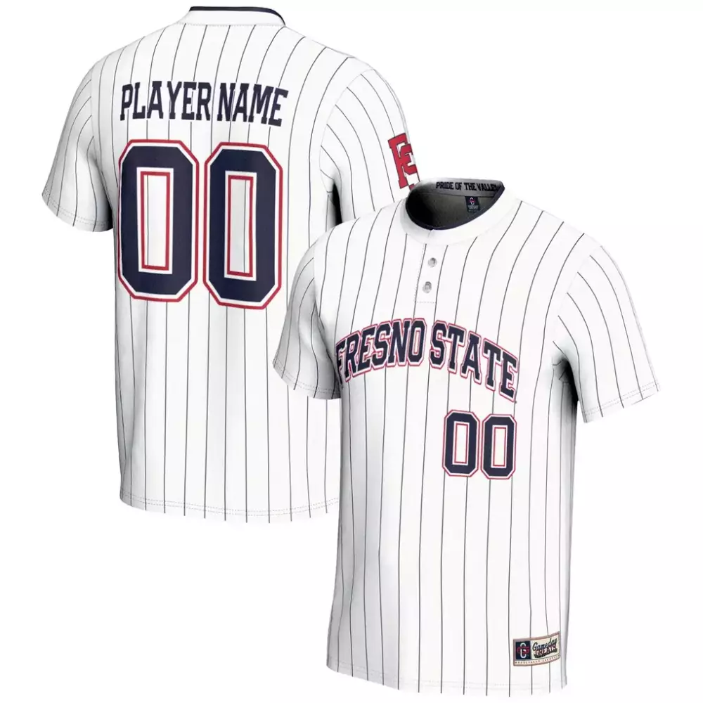 Fresno State Jersey White Navy Red Gameday