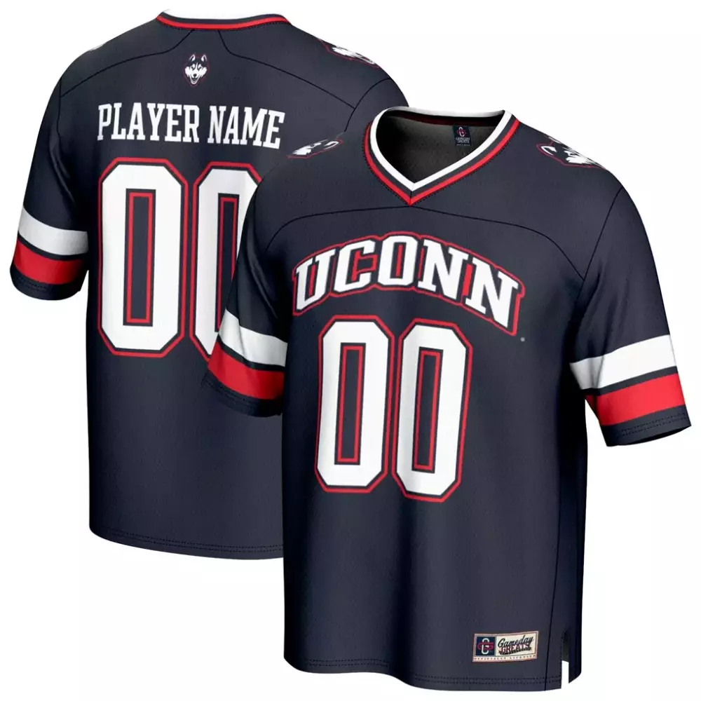 Uconn Jersey Navy White Red Gameday Unisex Fashion