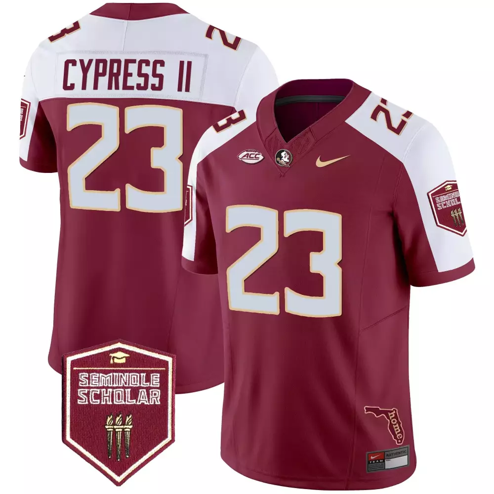 Harris Ii 23 Jersey Maroon Ncaa Florida State Seminoles Seminole Scholar Men White