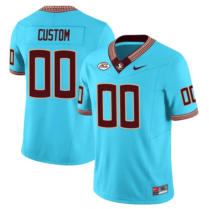 Custom Florida State Seminoles Jersey Light Blue Fsu Men Maroon Gold Heritage Vapor
