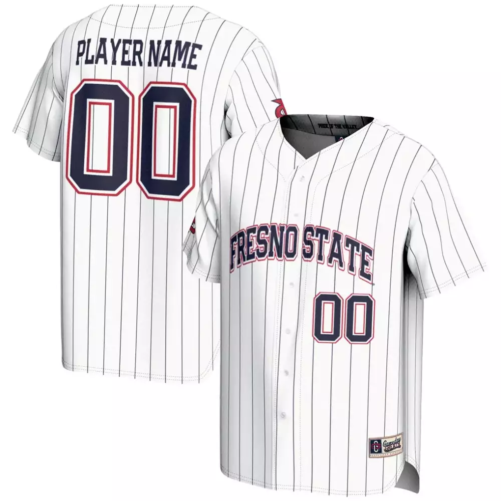 Fresno State Jersey White Navy Red Gameday