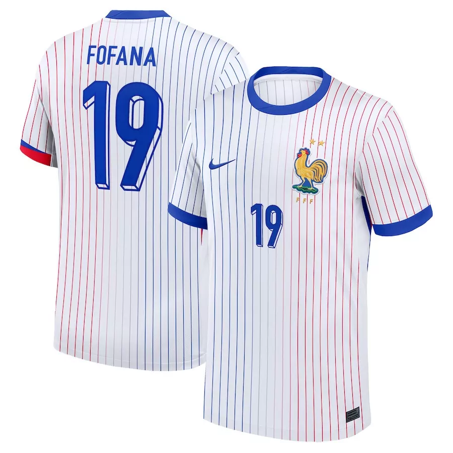 Yfofana France 19 Jersey White Fff Men Blue Red Away