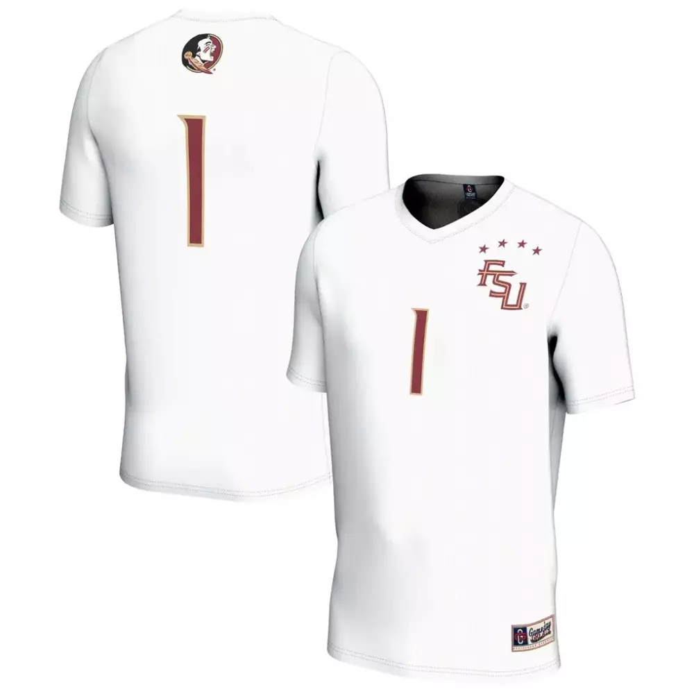 Florida State Seminoles 1 Jersey White Fsu Stars Maroon Gameday Unisex Fashion