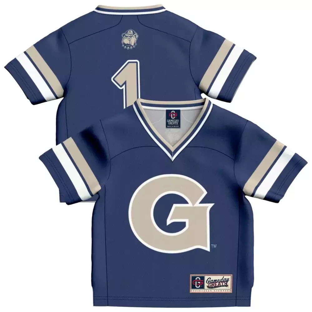 Custom 1 Jersey Navy Blue Georgia Tech Yellow Jackets Gold White Gameday Fashion