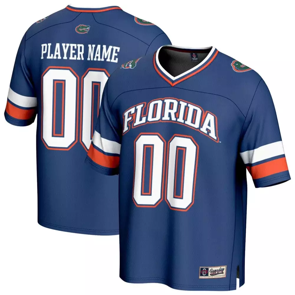 Florida Jersey Blue Men Orange White Gameday Fashion