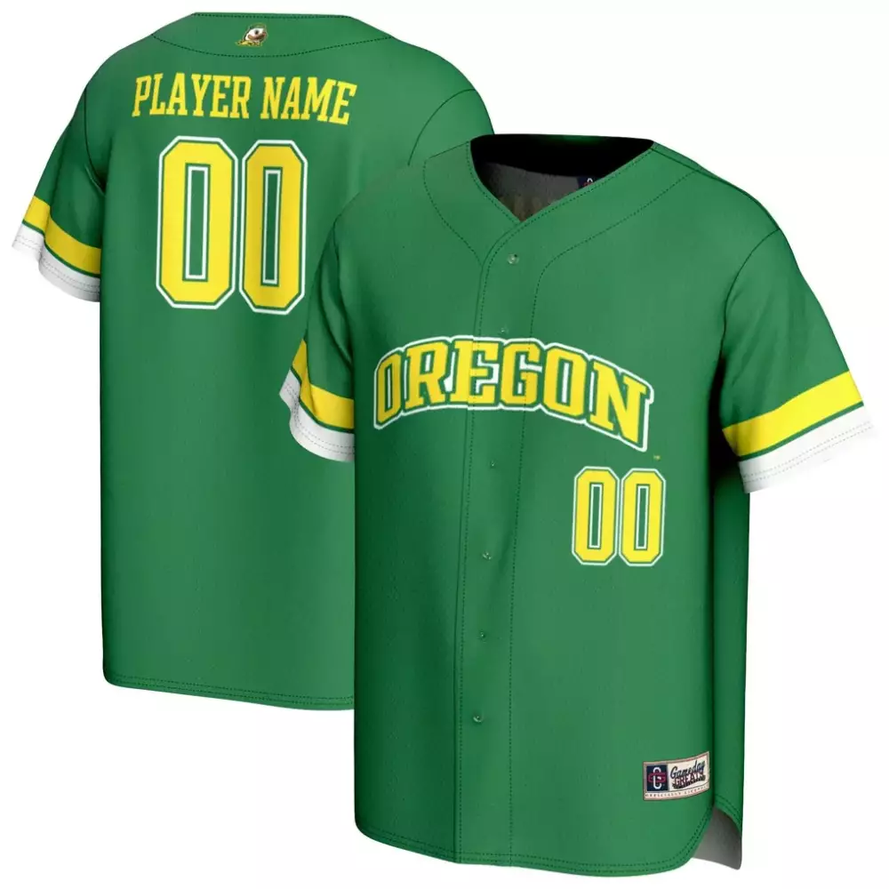 Oregon Jersey Green Men Yellow White Gameday Fashion
