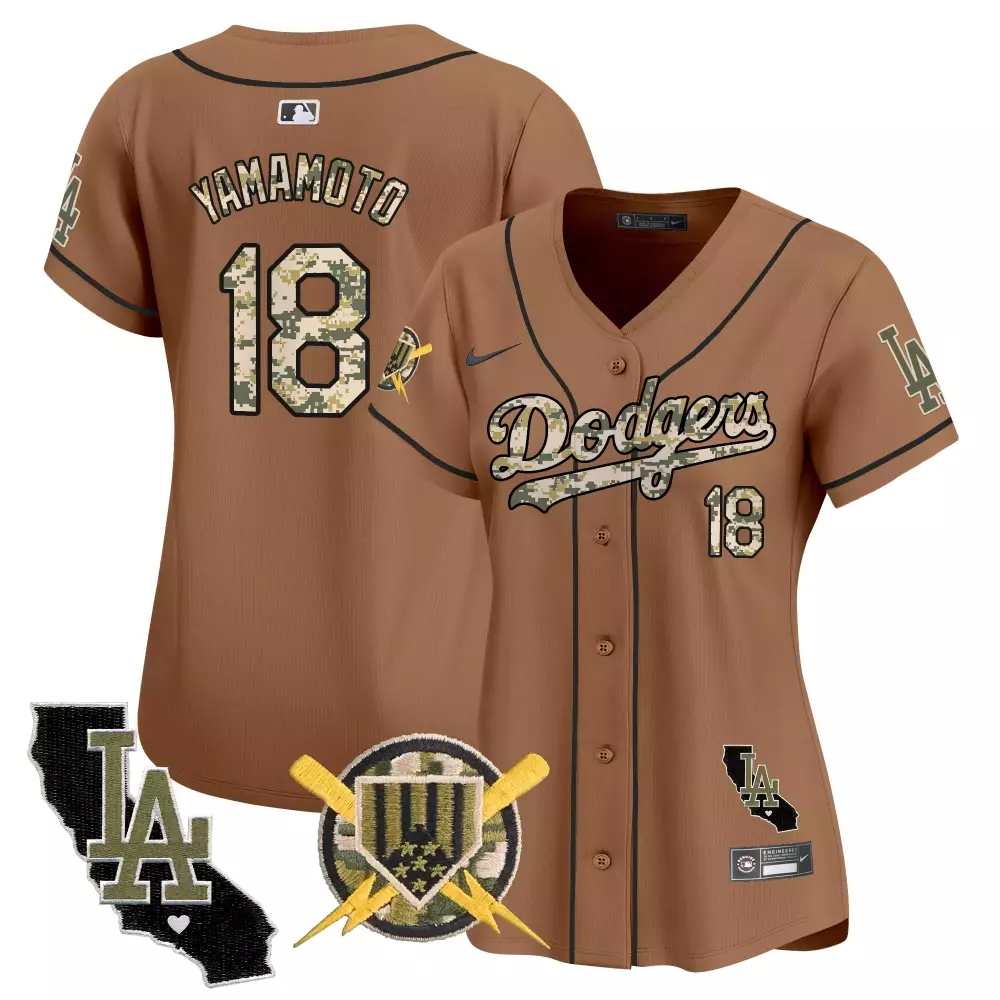 Yoshinobu Yamamoto 18 Dodgers Jersey Brown City Connect California Men Alternate
