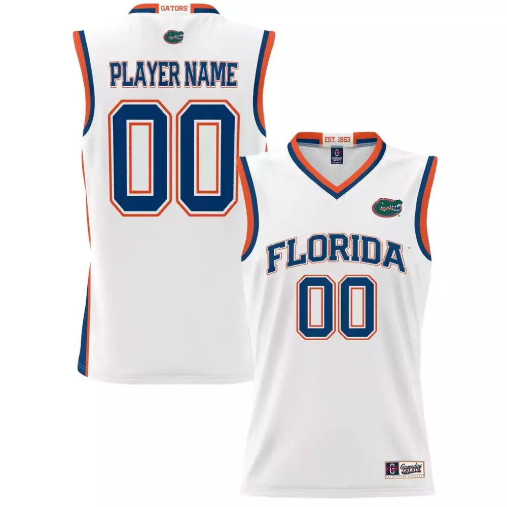 Florida Gators Jersey White Gator Men Orange Blue Gameday