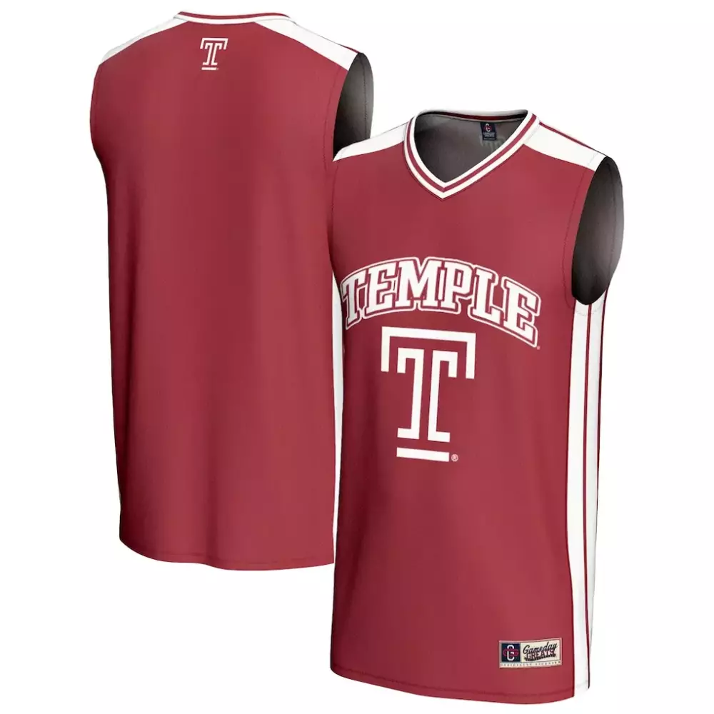 Temple Owls Jersey Maroon Men White Gameday