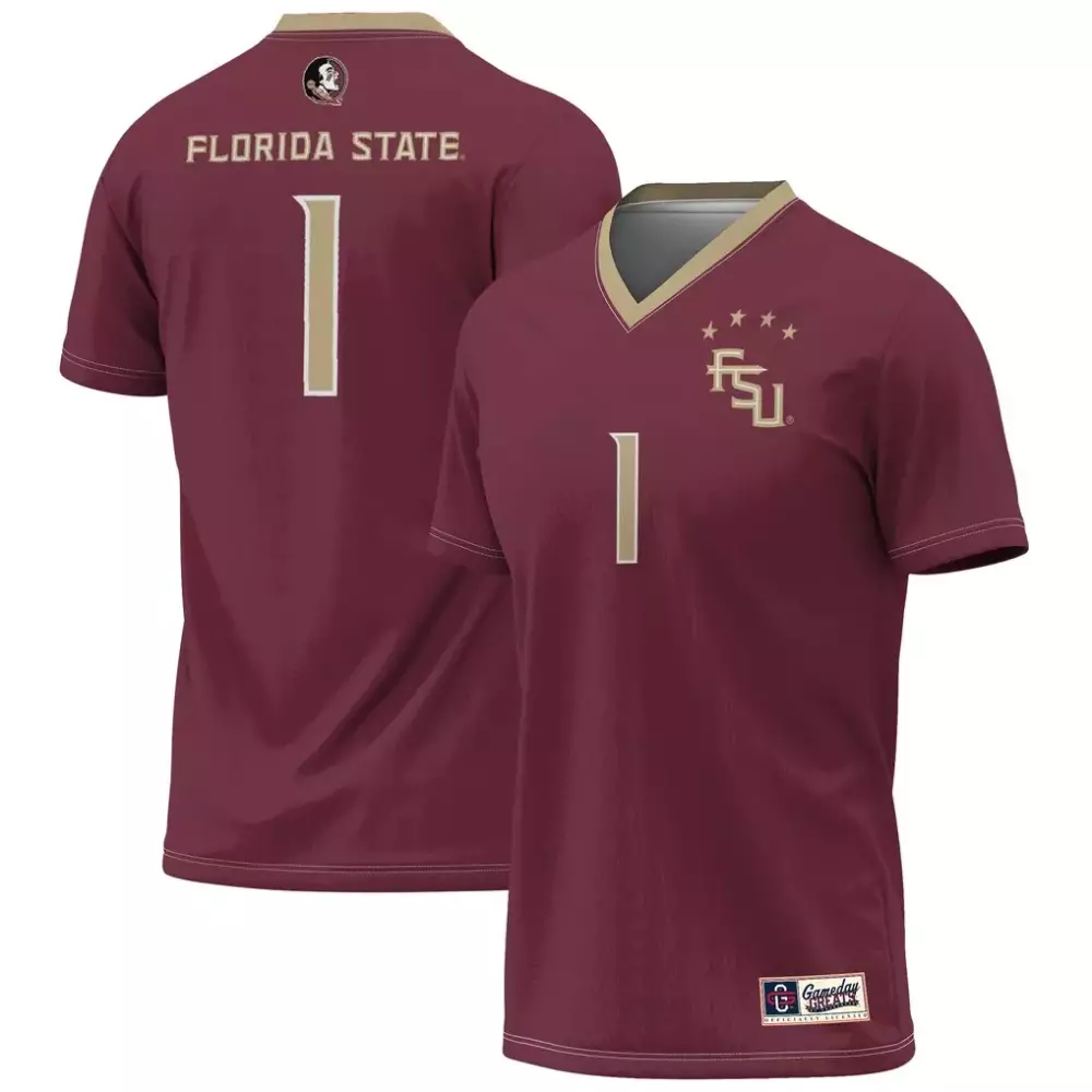 Florida State 1 Jersey Maroon Gold Gameday Fashion