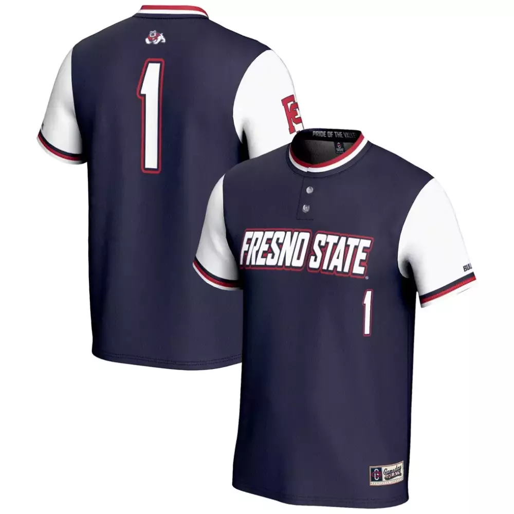 Fresno State 1 Jersey Navy Men White Red Gameday