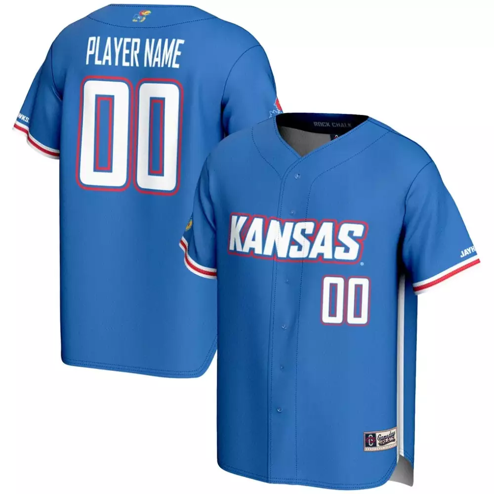 Kansas Jersey Blue Men White Red Gameday