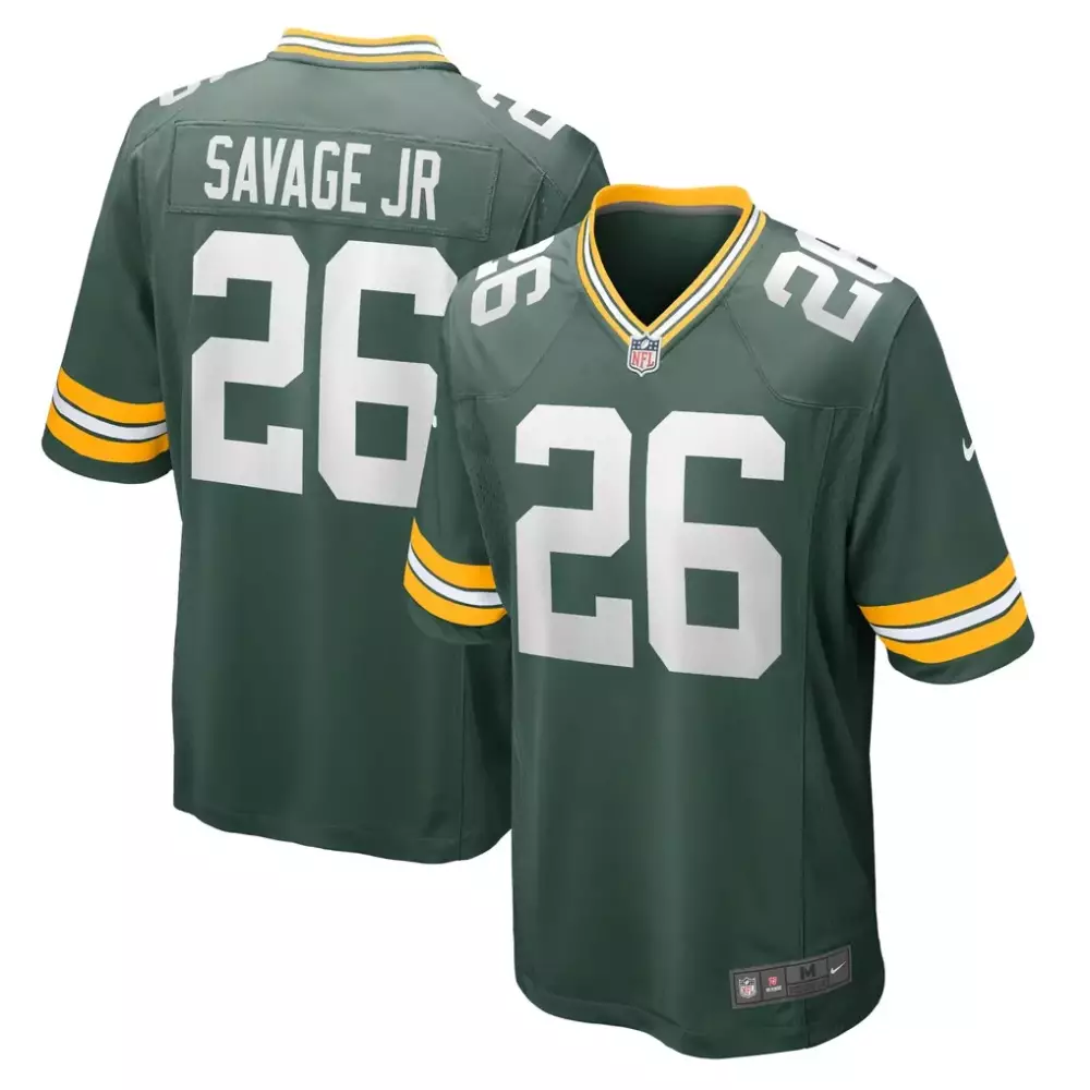 Darnell Savage Jr. 26 Jersey Green Bay Packers Men Replica Yellow White Game