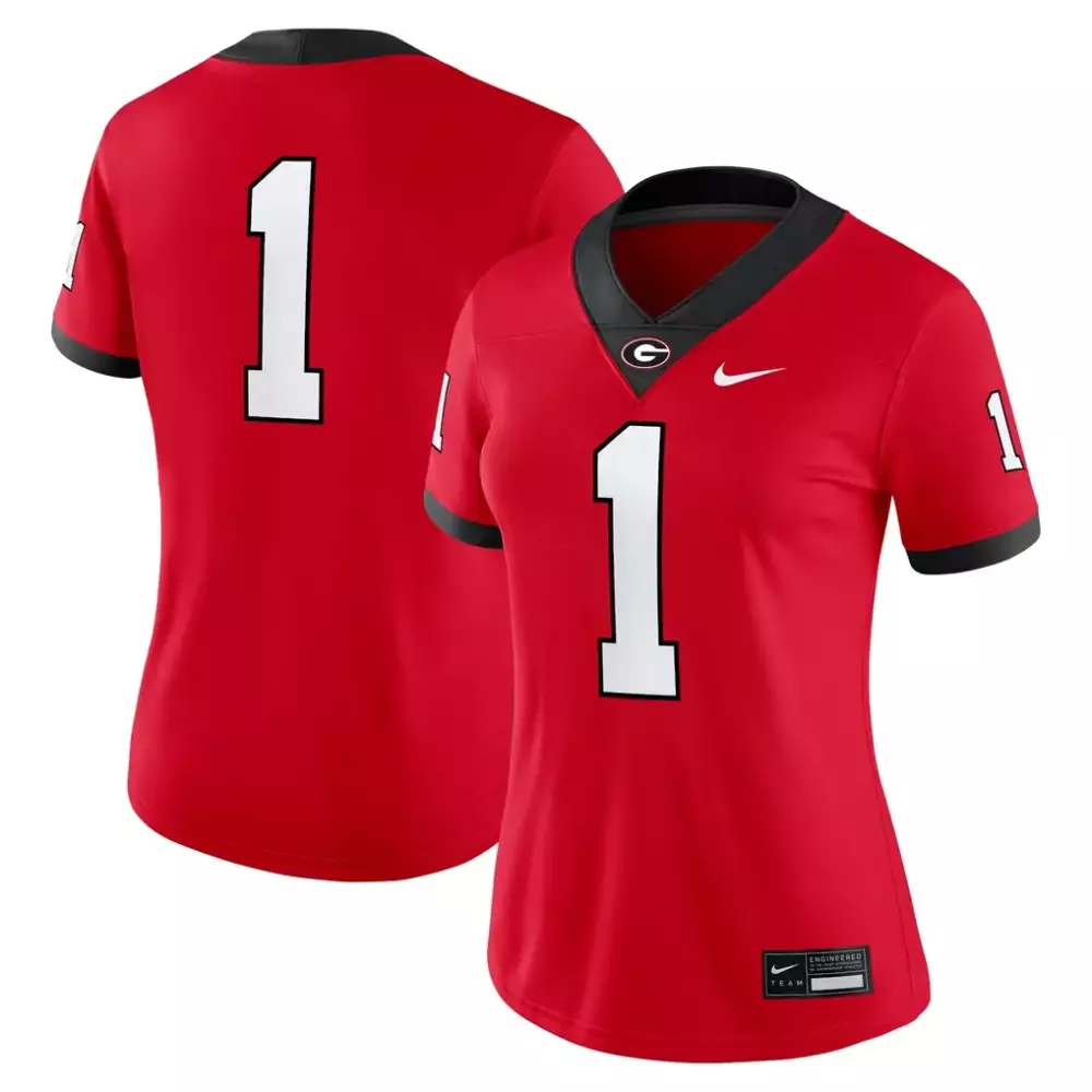 Jalen Carter 1 Georgia Bulldogs Jersey Red Men Black Game