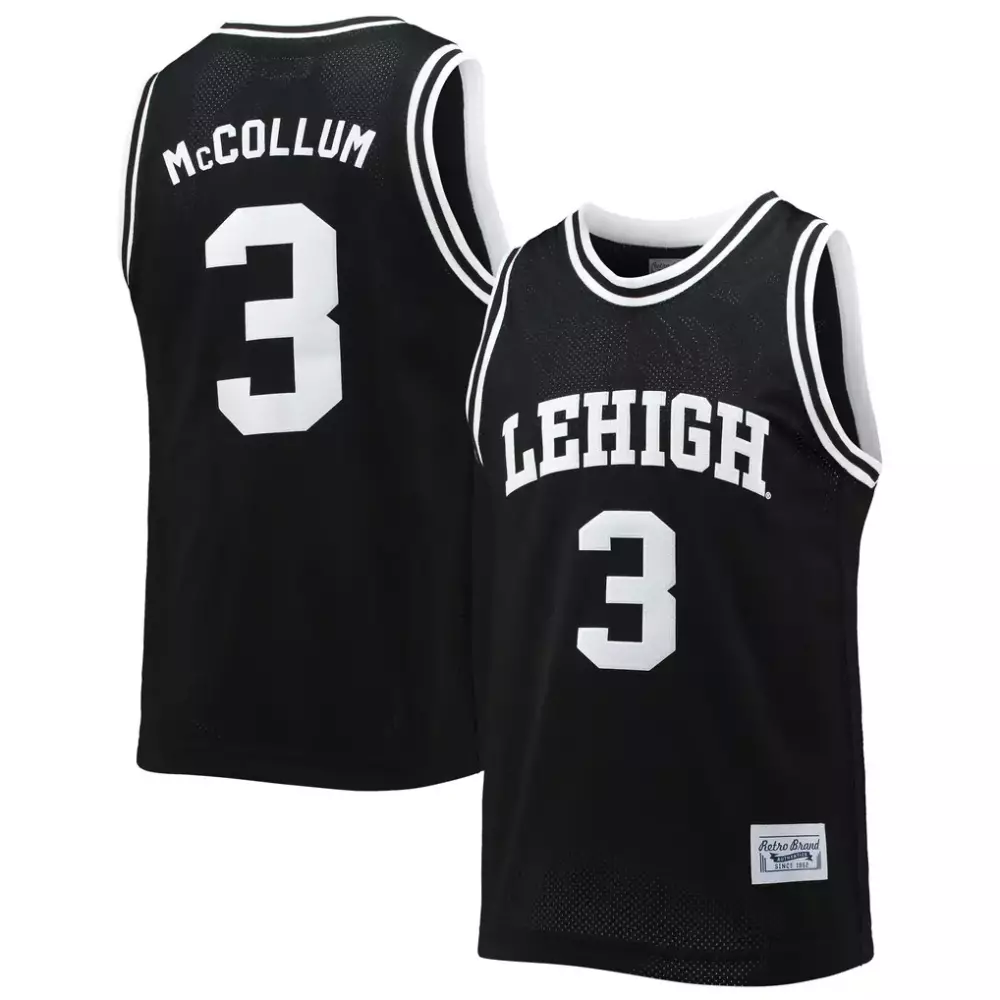 Cj Mccollum 3 Lehigh Jersey Black Men White Classic
