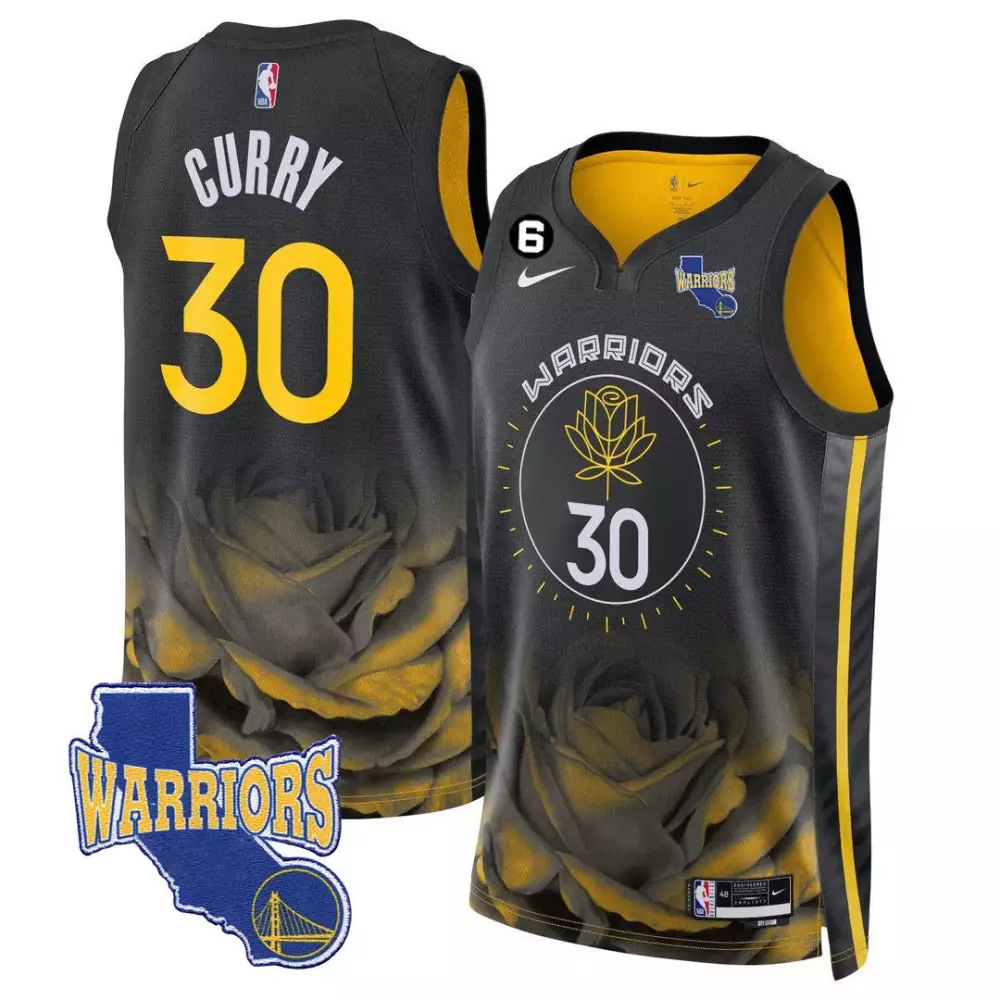 Seth Curry 30 Jersey Black Bay Area Rose Golden State Warriors California Men Custom Design