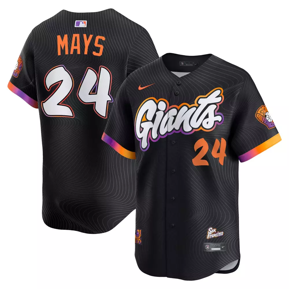 Cade Mays 24 San Francisco Giants Jersey Black City Connect Men Alternate Custom Design