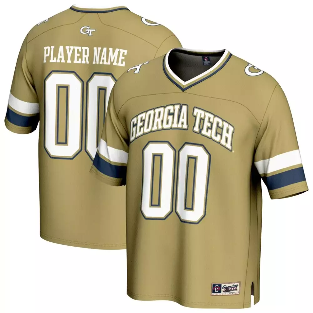 Georgia Tech Jersey Gold Navy Blue White Gameday Unisex Fashion