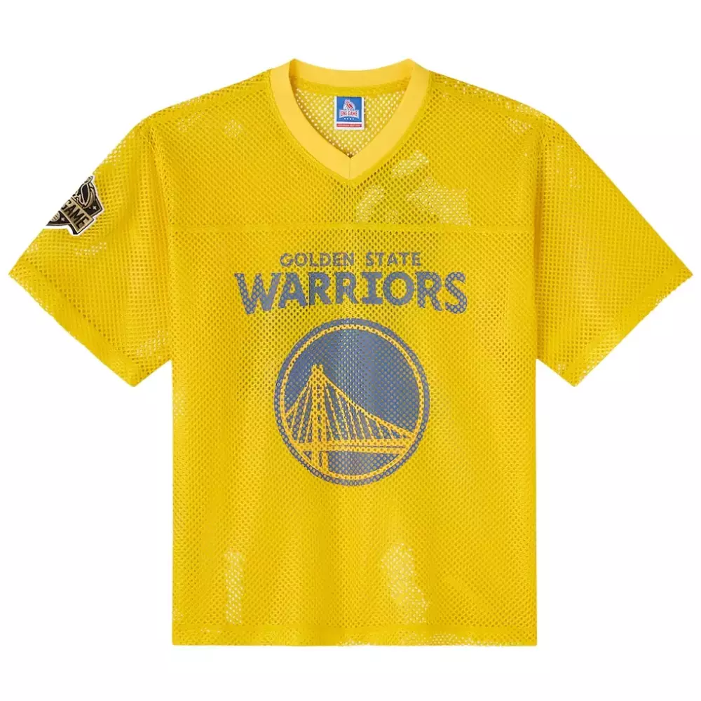 Outkast X Golden State Warriors Jersey Yellow Men Mesh Blue Fashion