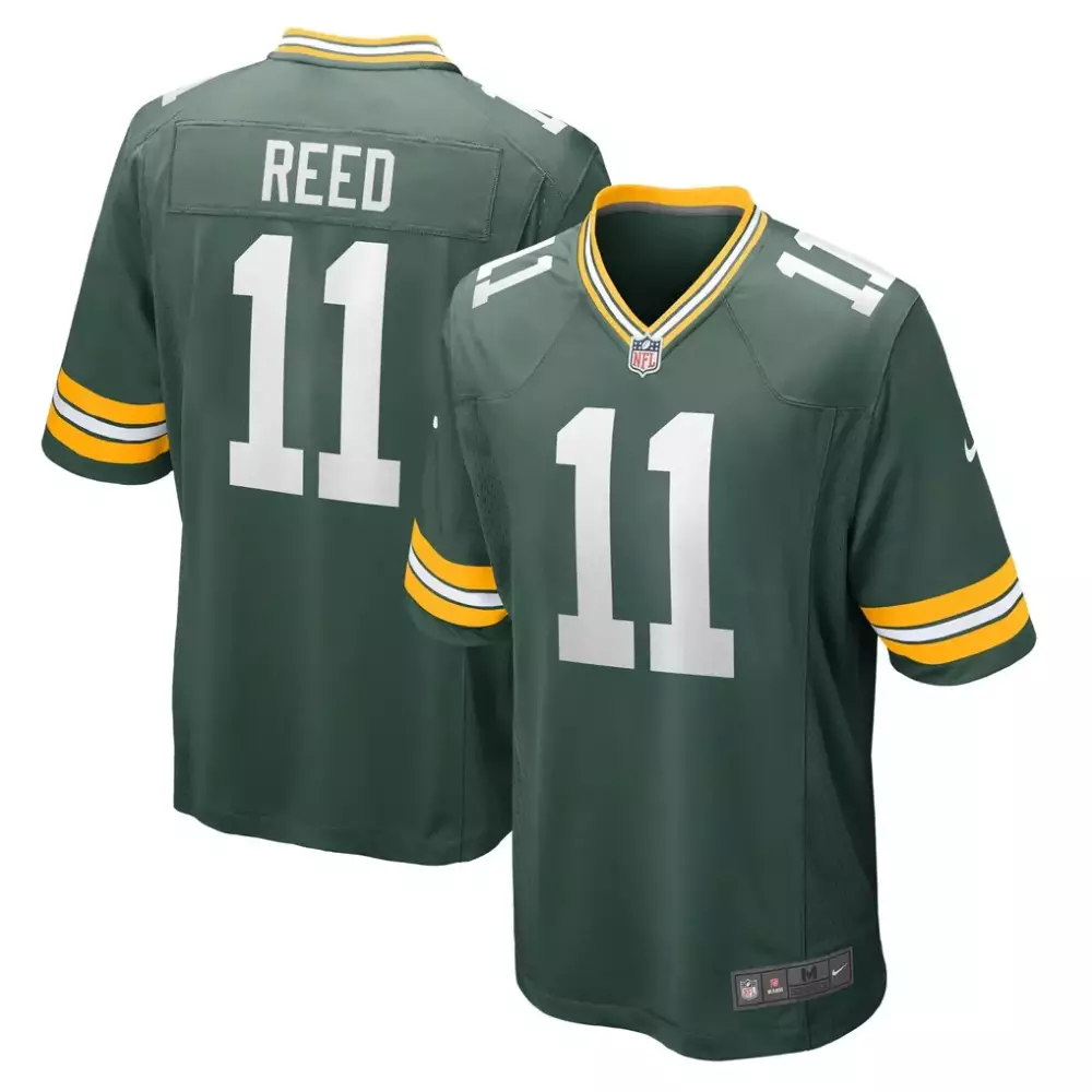 Jayden Reed 11 Green Bay Packers Jersey Men Standard Yellow White Game
