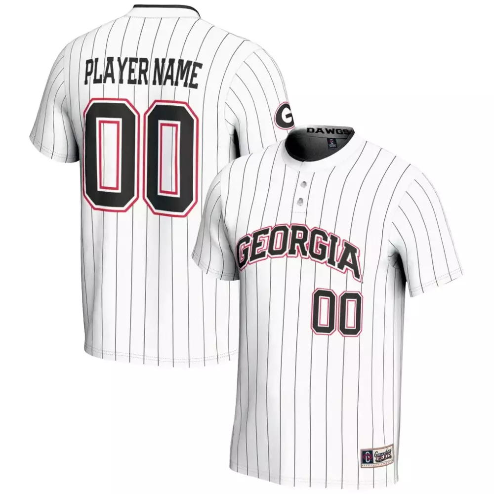 Georgia Jersey White Men Black Red Gameday Unisex