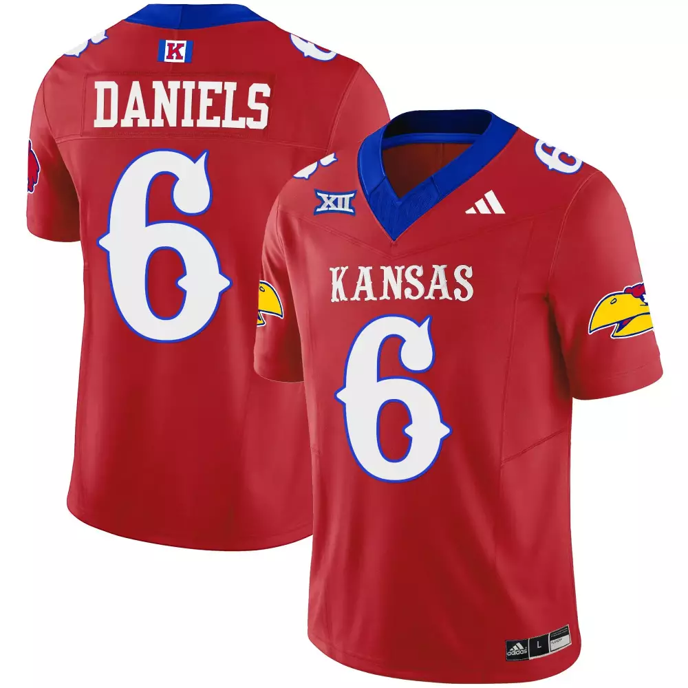 Dyson Daniels 6 Kansas Jersey Red Jayhawks Big Men Blue White Vapor Limited All Stitched