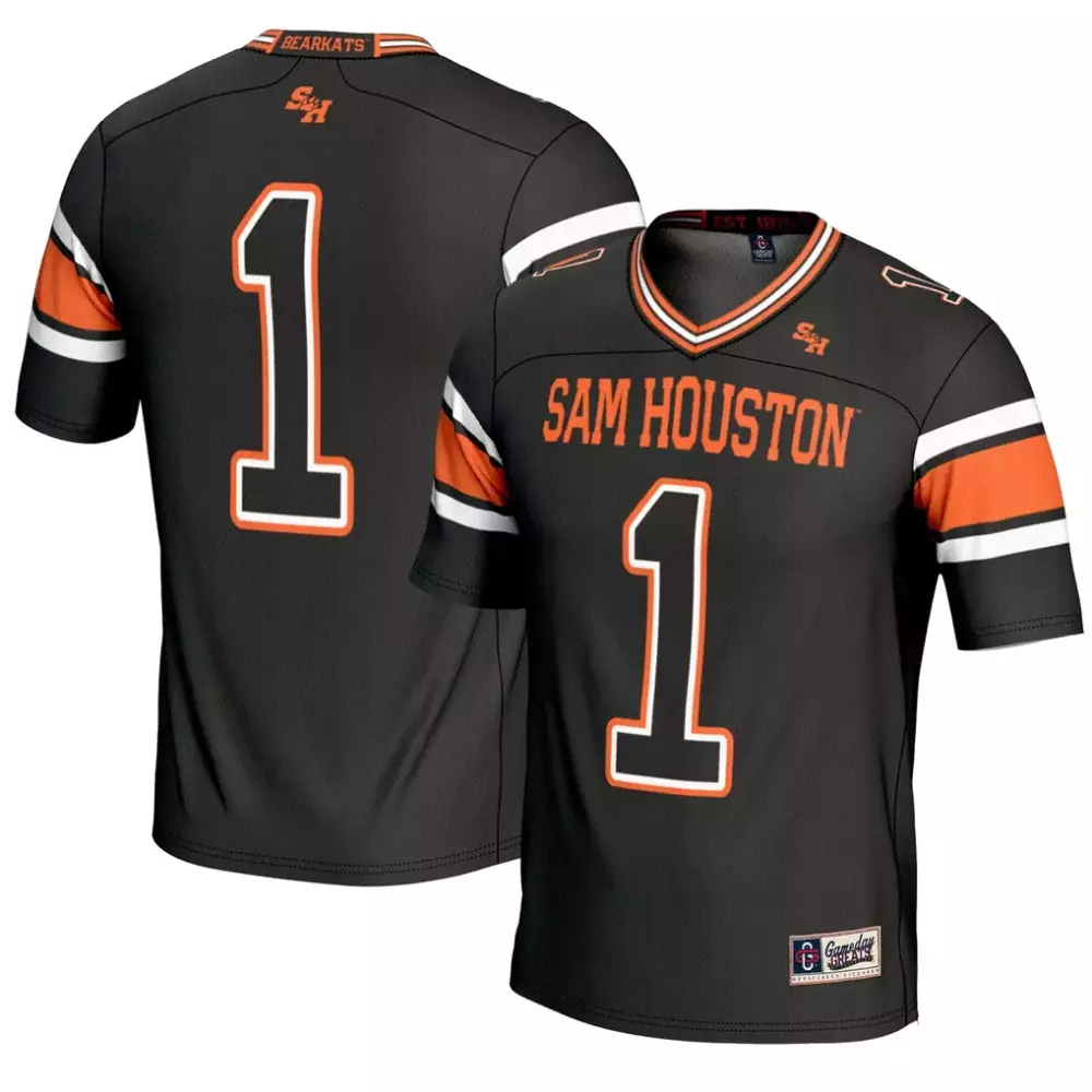 Sam Houston 1 Jersey Black State Bearkats Sh Orange White Gameday