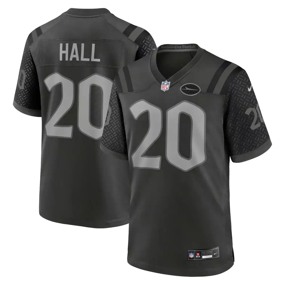 Hall Gotham 20 Jersey Black City Football Gray All Stitched Vapor