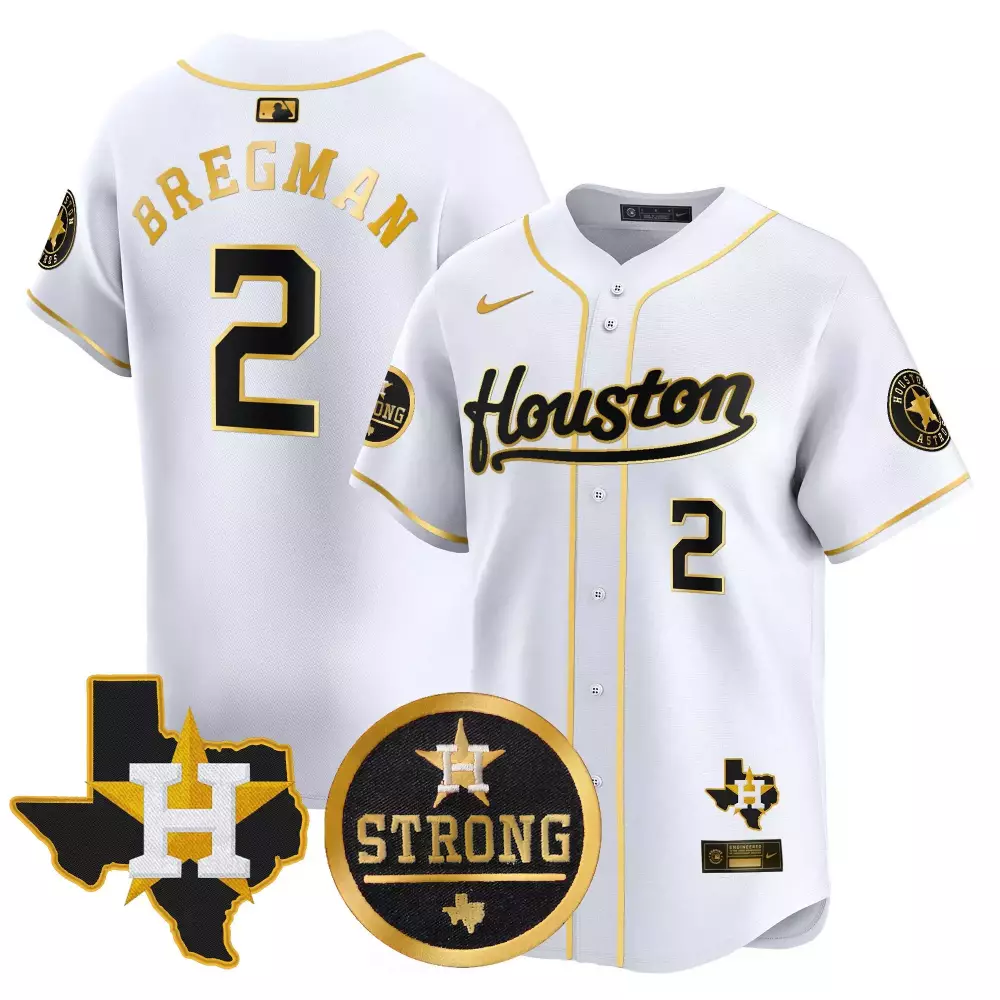 Alex Bregman 2 Houston Astros Jersey White City Connect Strong Texas Men Alternate