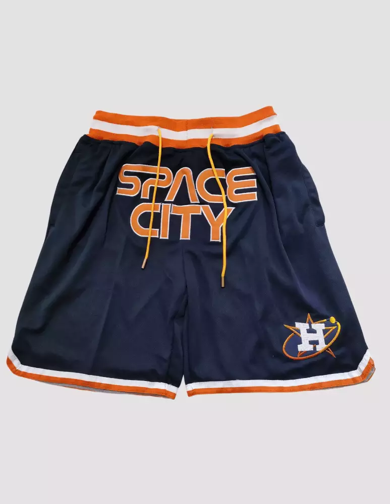 Space City Houston Astros Jersey Navy Blue Men Shorts Orange White All Stitched Vapor