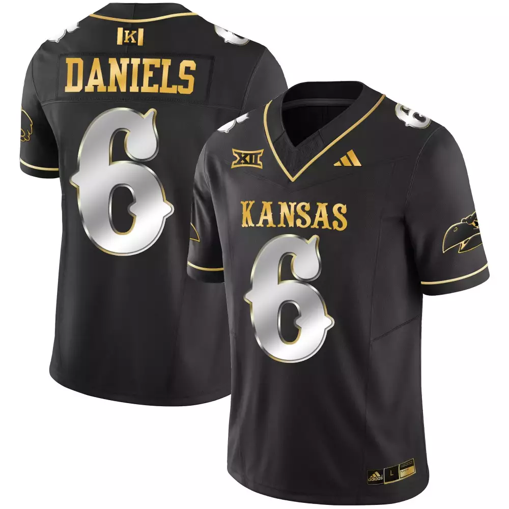 Dyson Daniels 6 Kansas Jersey Black Big Men Gold Silver Limited Vapor All Stitched