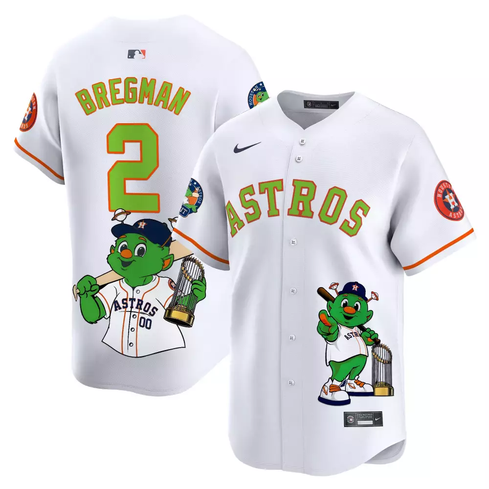 Alex Bregman 2 Astros Jersey White Jubilee Houston Men Green Orange All Stitched