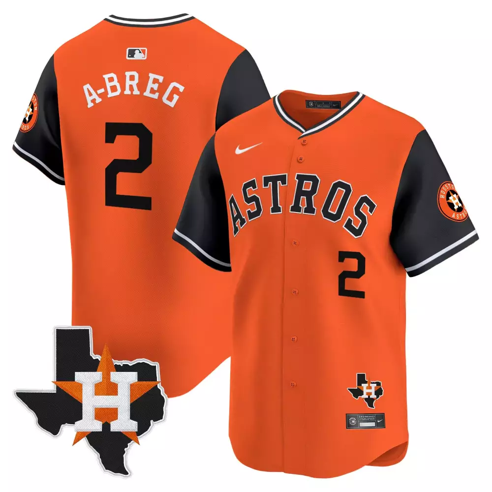 Alex Bregman 2 Houston Astros Jersey Orange City Connect Tx Men Black Vapor Premier