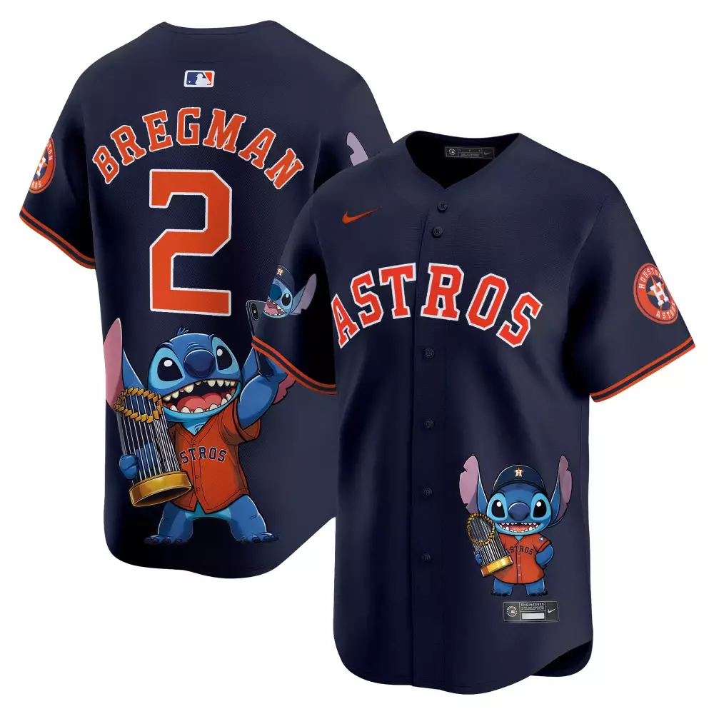Alex Bregman 2 Astros Jersey Navy Stitch Men Orange White Unisex Vapor Premier Limited