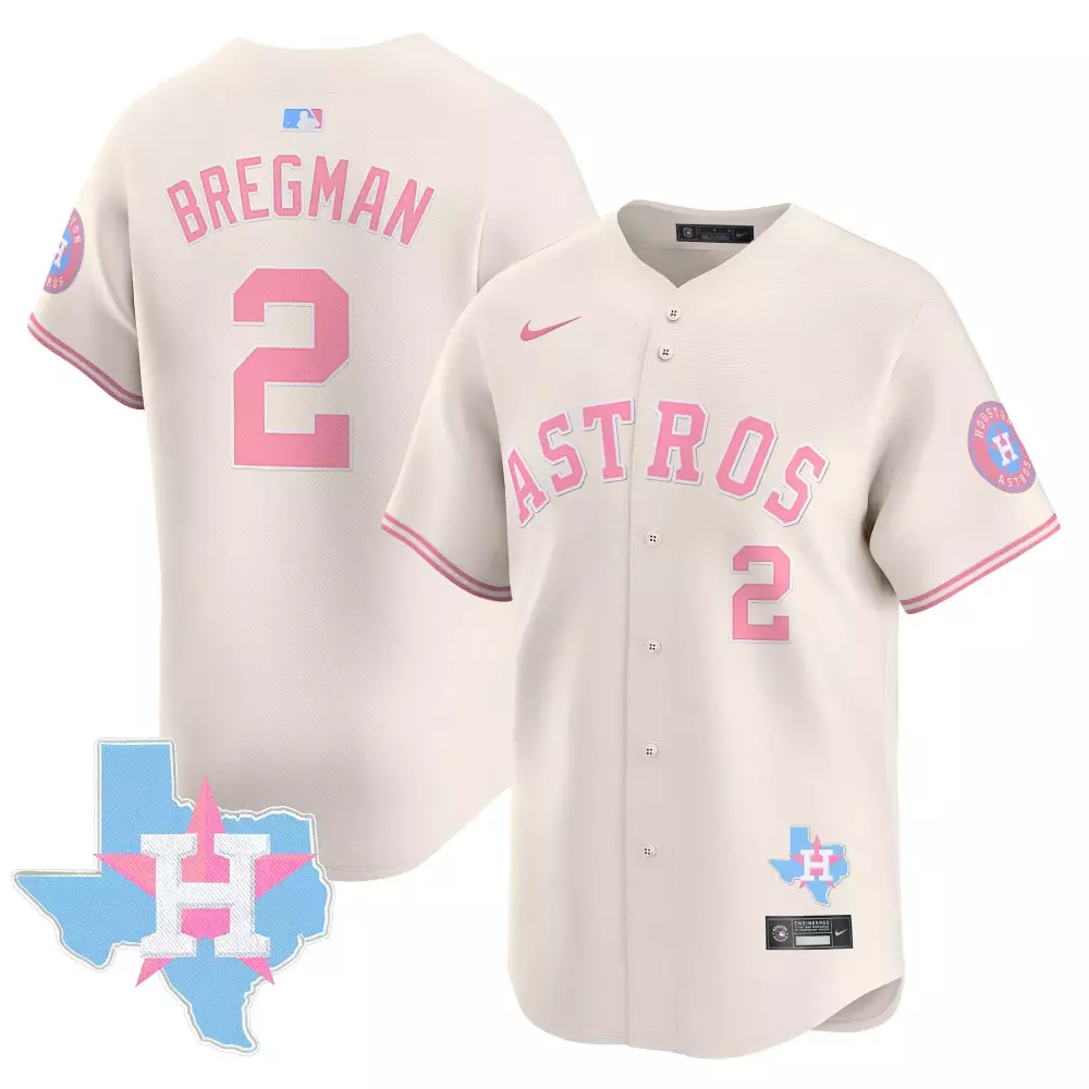 Alex Bregman 2 Astros Jersey White Mother's Day Houston State Texas 2023 Men Alternate