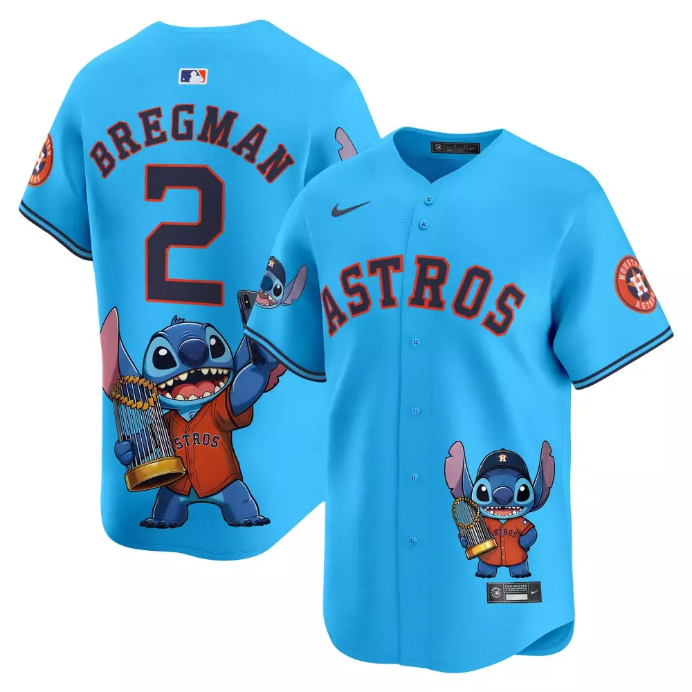 Alex Bregman 2 Astros Jersey Light Blue Stitch Men Orange Navy Unisex Vapor Premier
