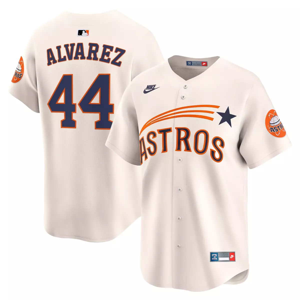 Stitches Cooperstown 44 Astros Jersey Cream City Connect Men Alternate Split Design
