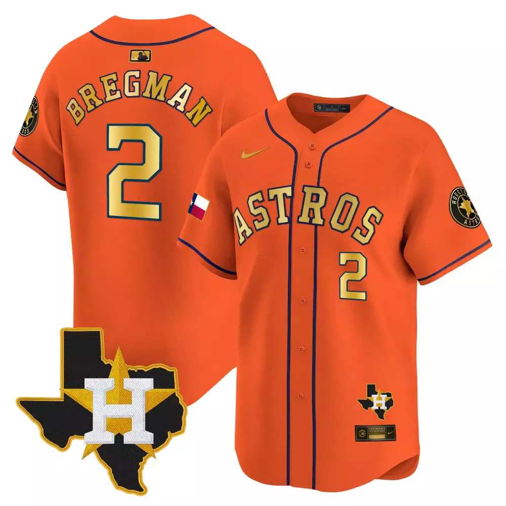 Alex Bregman 2 Astros Jersey Orange City Connect Texas Flag Houston Star Men Navy Blue