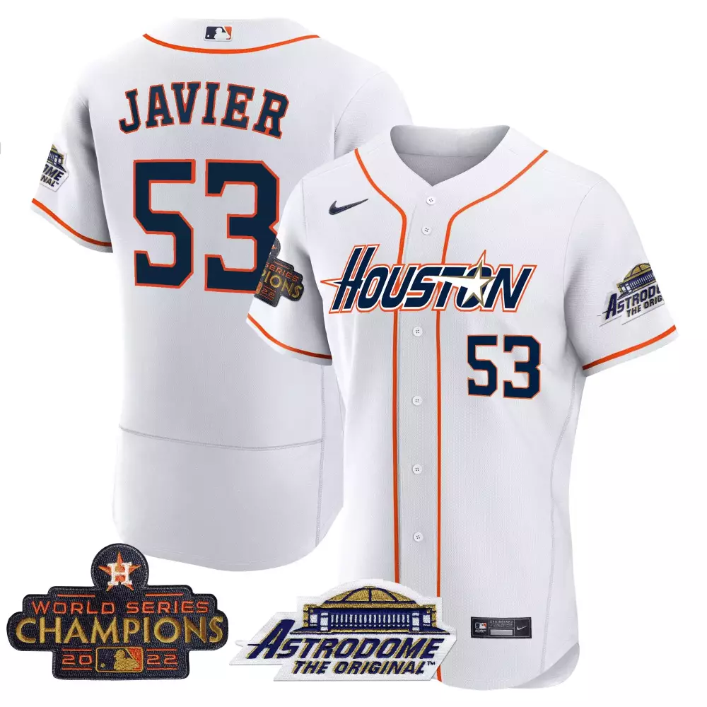 Pinstripe Astrodome 53 Jersey White Houston Astros World Series Champions 2022 Original