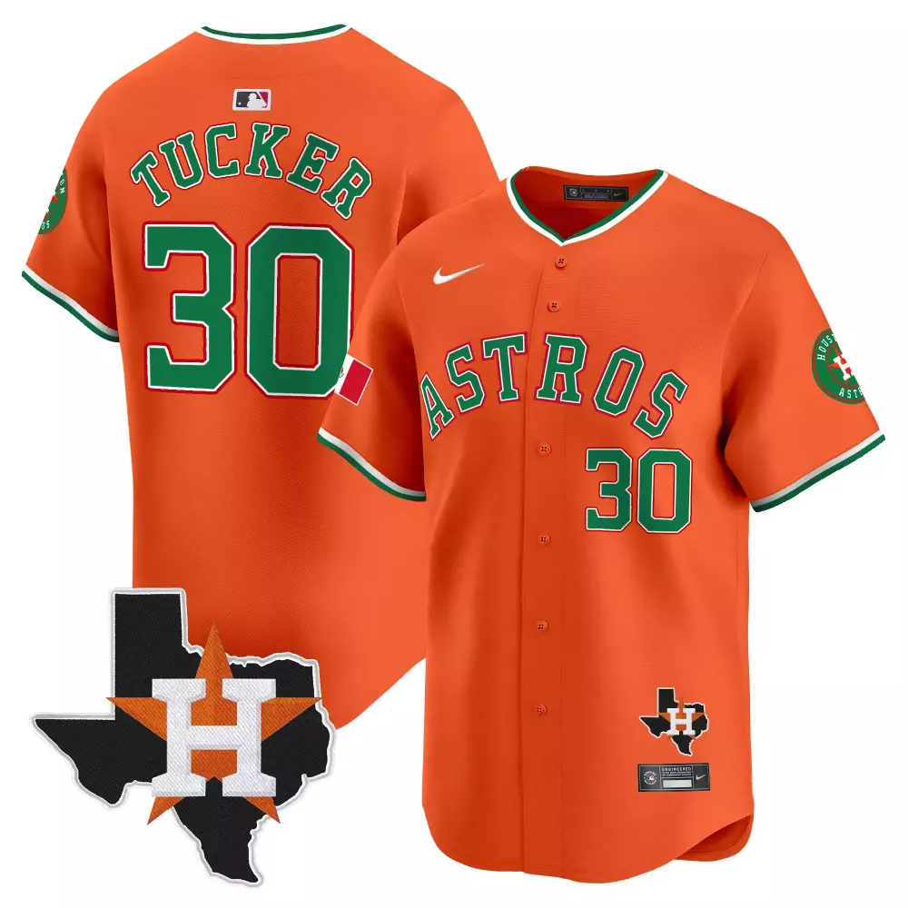 Kyle Tucker 30 Astros Jersey Orange City Connect Texas Star Houston Circular Men