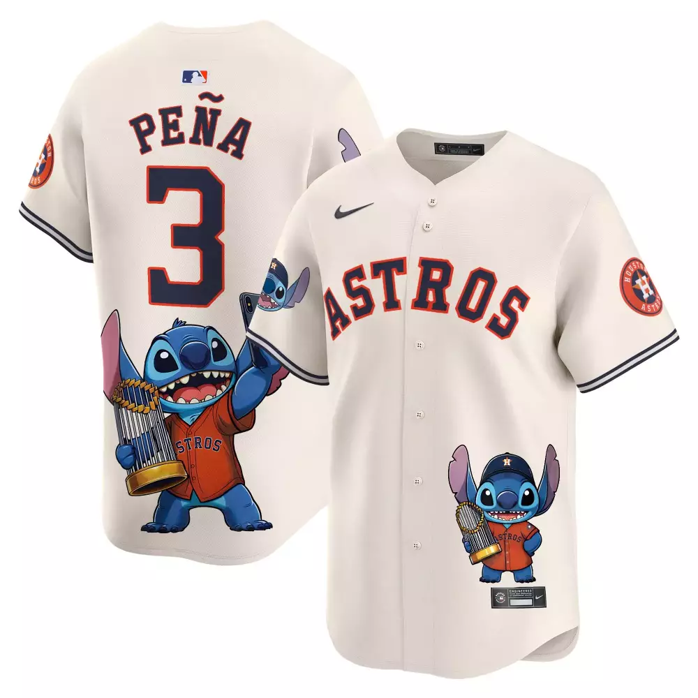 Jeremy Pena 3 Houston Astros Jersey White Men Navy Orange Unisex Vapor Premier Limited