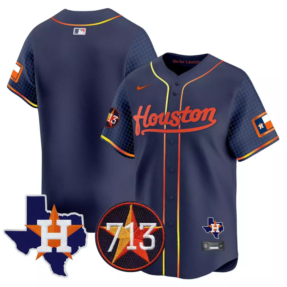 Altuve 27 Houston Astros Jersey Navy City Connect Texas State 2023 Men Alternate