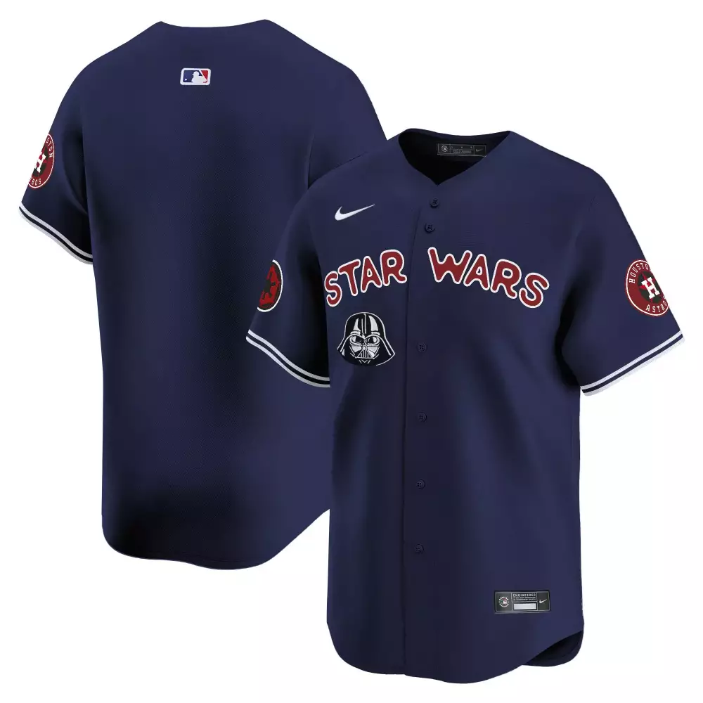 Star Wars Houston Astros Jersey Navy Blue 2023 Men Red White Vapor Premier Limited