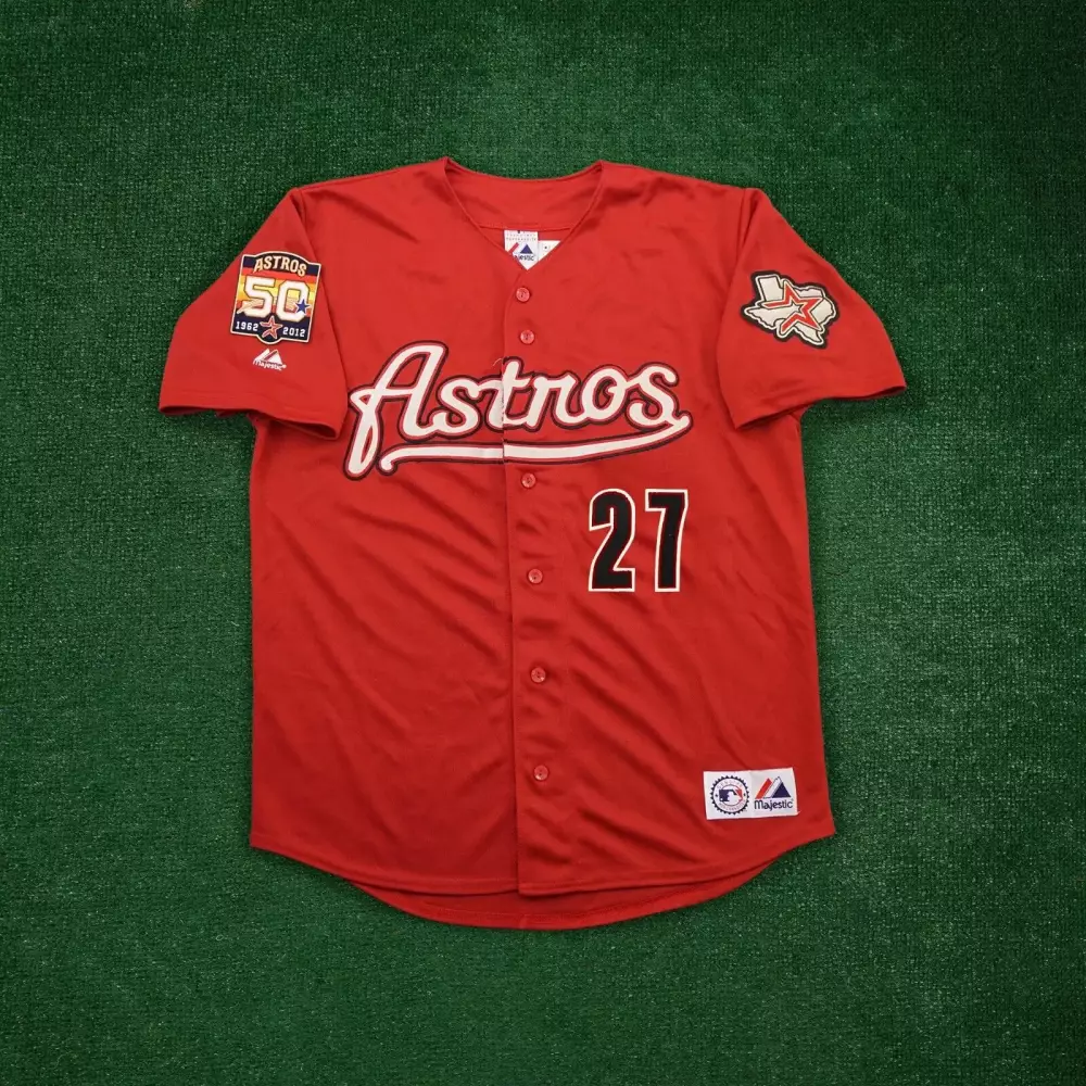 Jose Altuve 27 Houston Astros Jersey Red Texas Star Men Orange White All Stitched