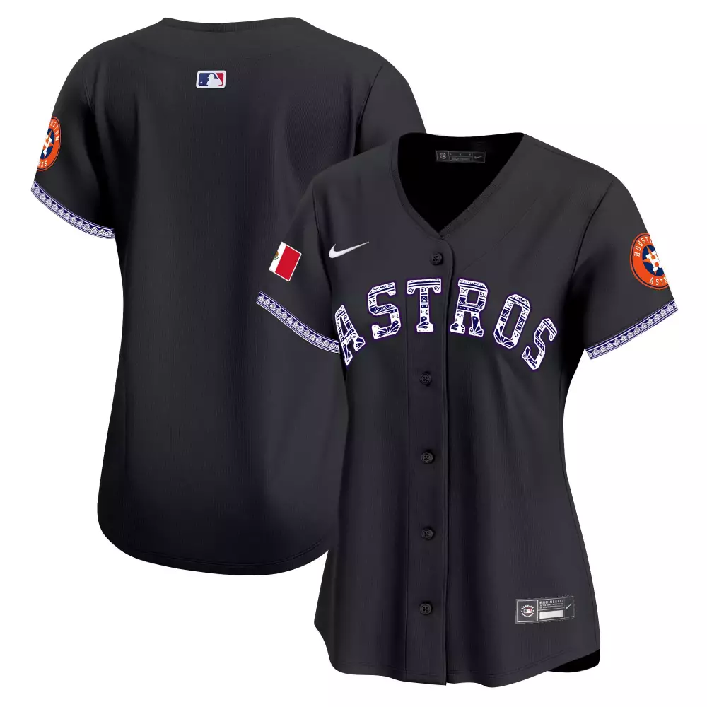 Kyle Tucker Houston Astros Jersey Black City Connect Mexico Flag 2023 Women Custom Design